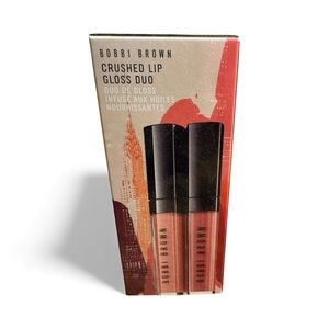 Bobbi Brown Crushed Lip Gloss Duo - Vibrant Red and Soft Pink